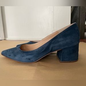 Franco Sarto Leather Blue Shoes